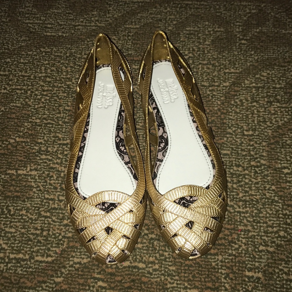 Melissa Jean Jason Wu Gold Flat 7